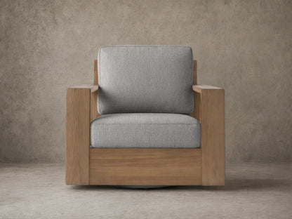 Canyon Outdoor Teak Swivel Chair