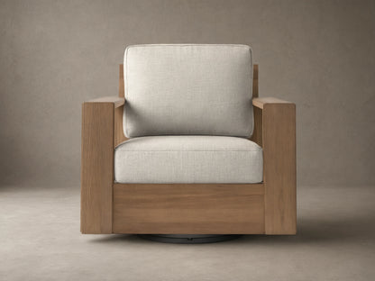 Canyon Outdoor Teak Swivel Chair