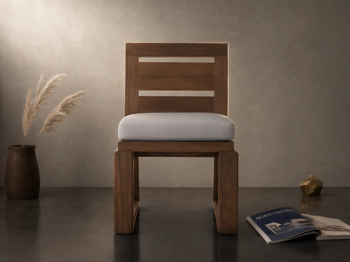 Canyon Outdoor Teak Dining Side Chair