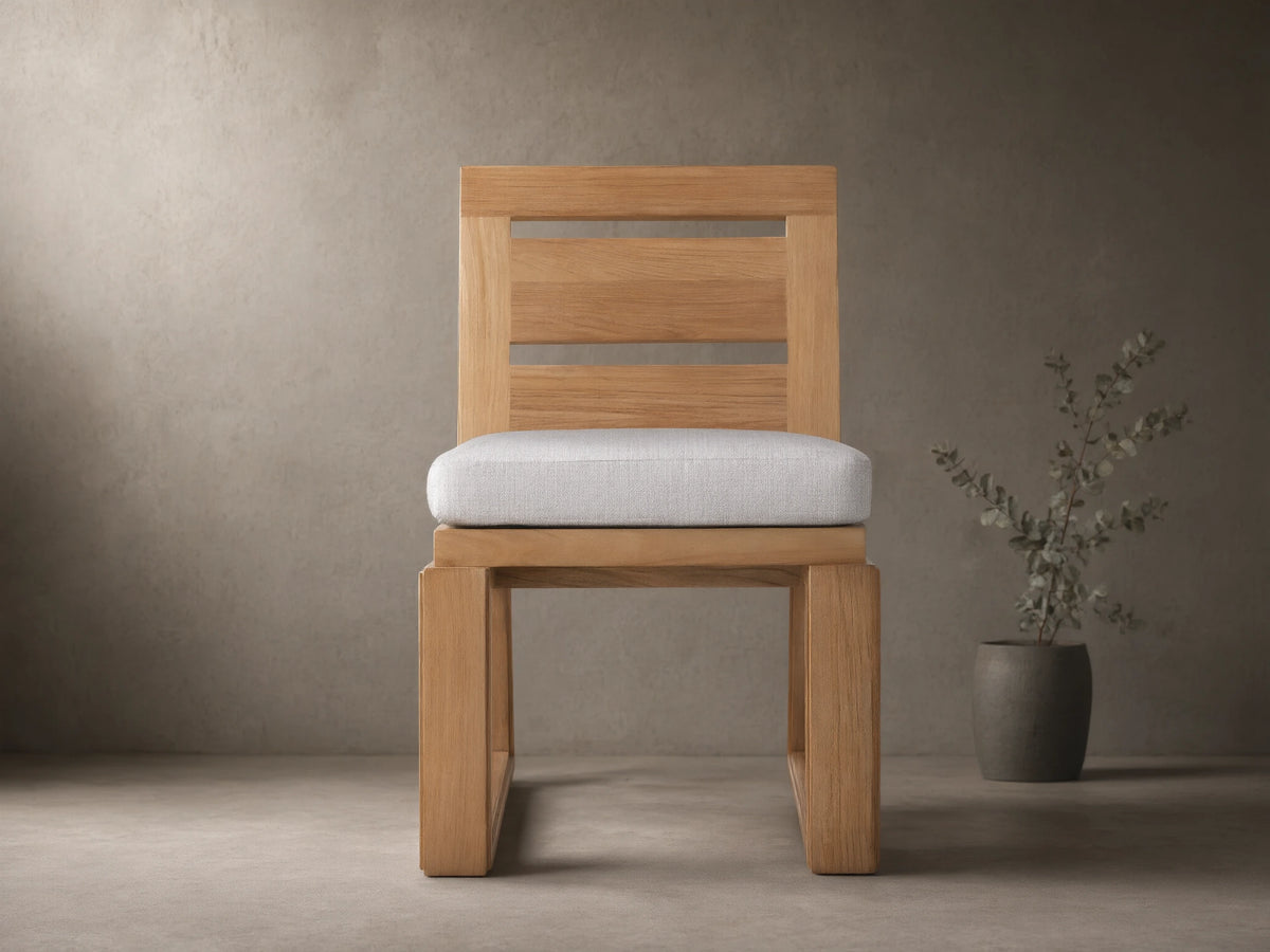 Canyon Outdoor Teak Dining Side Chair