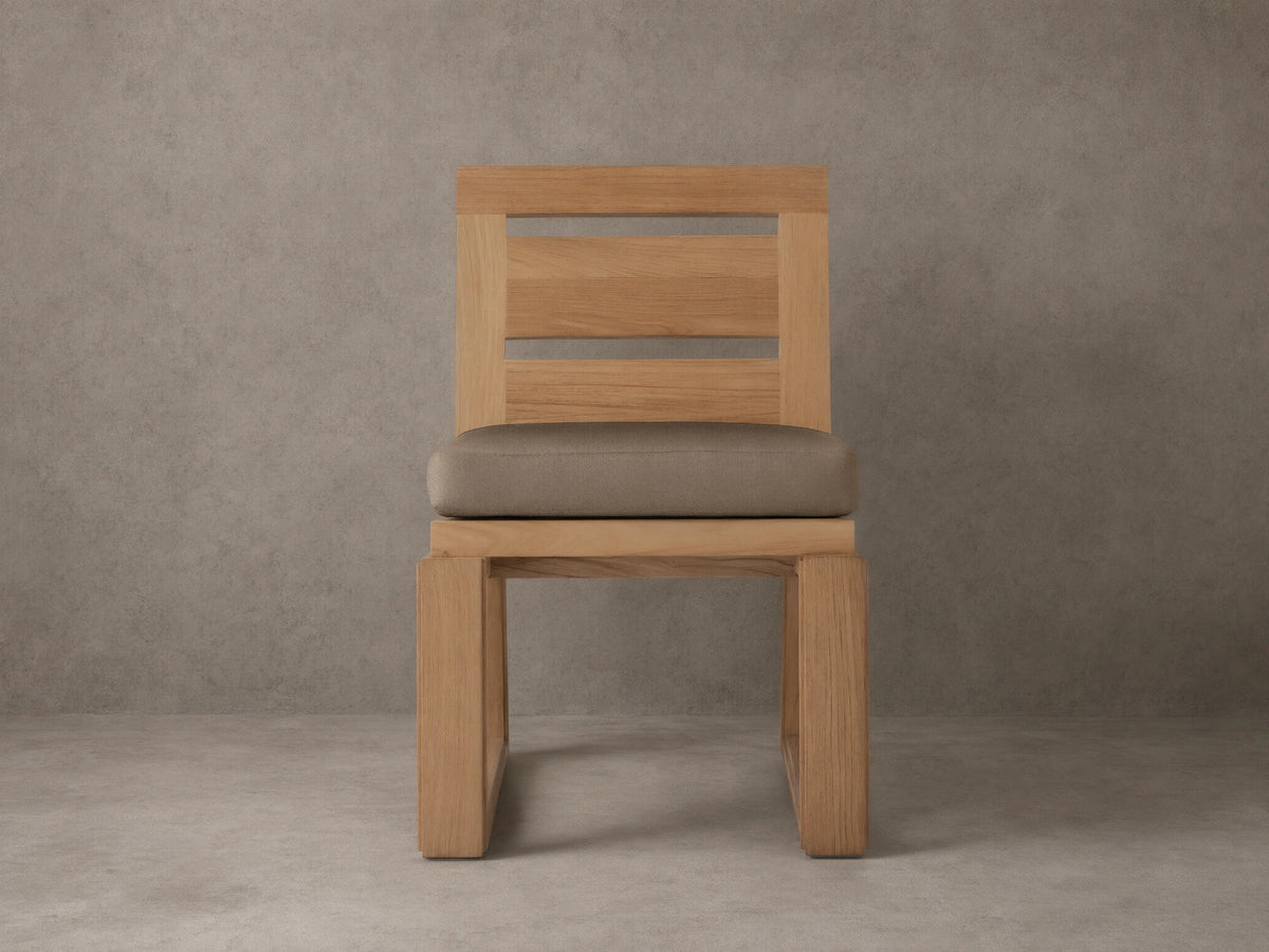 Canyon Outdoor Teak Dining Side Chair