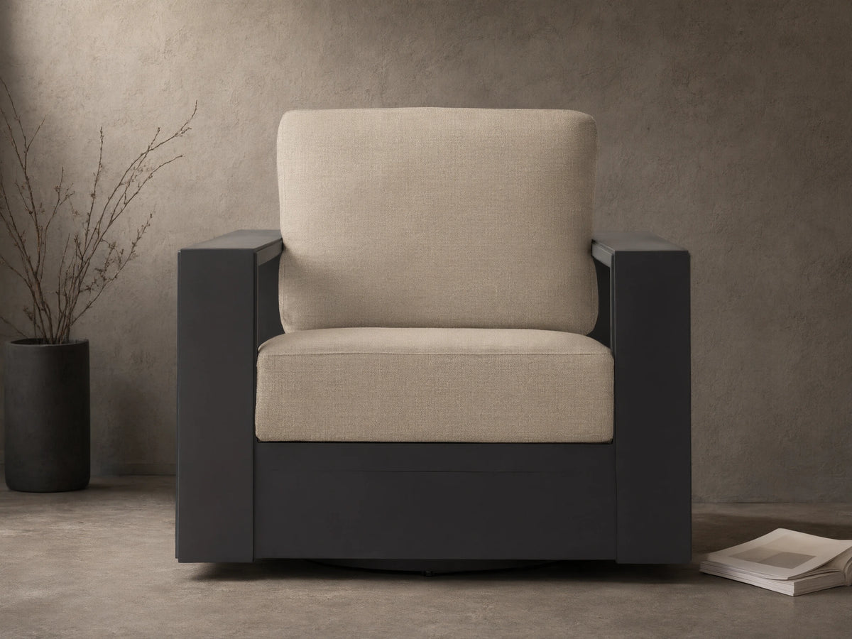 Canyon Outdoor Aluminum Swivel Chair