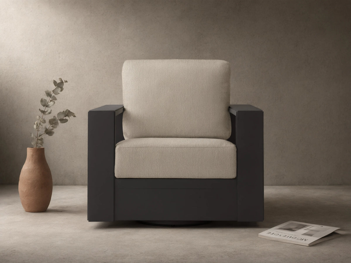 Canyon Outdoor Aluminum Swivel Chair
