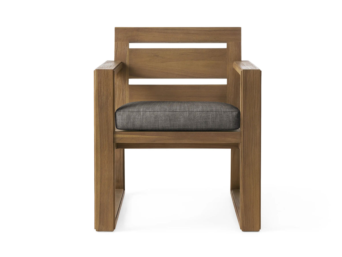 Canyon Outdoor Teak Dining Arm Chair
