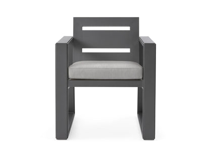 Canyon Outdoor Aluminum Dining Arm Chair