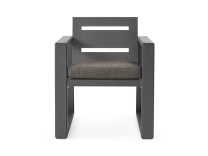 Canyon Outdoor Aluminum Dining Arm Chair