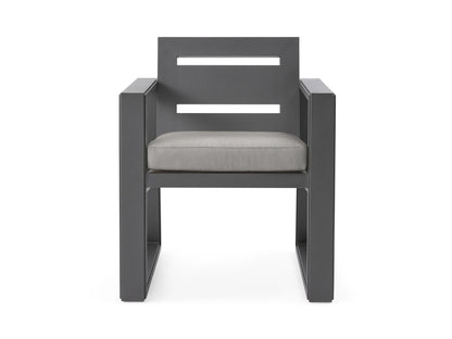 Canyon Outdoor Aluminum Dining Arm Chair