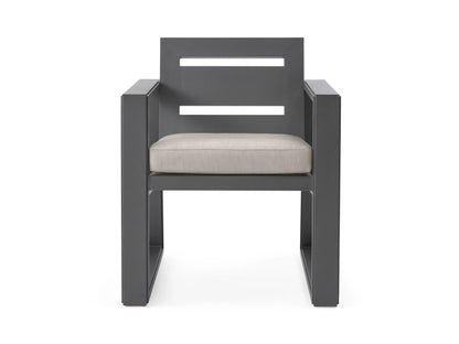 Canyon Outdoor Aluminum Dining Arm Chair