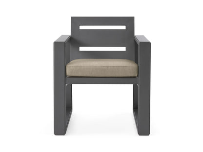 Canyon Outdoor Aluminum Dining Arm Chair