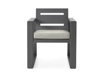 Canyon Outdoor Aluminum Dining Arm Chair