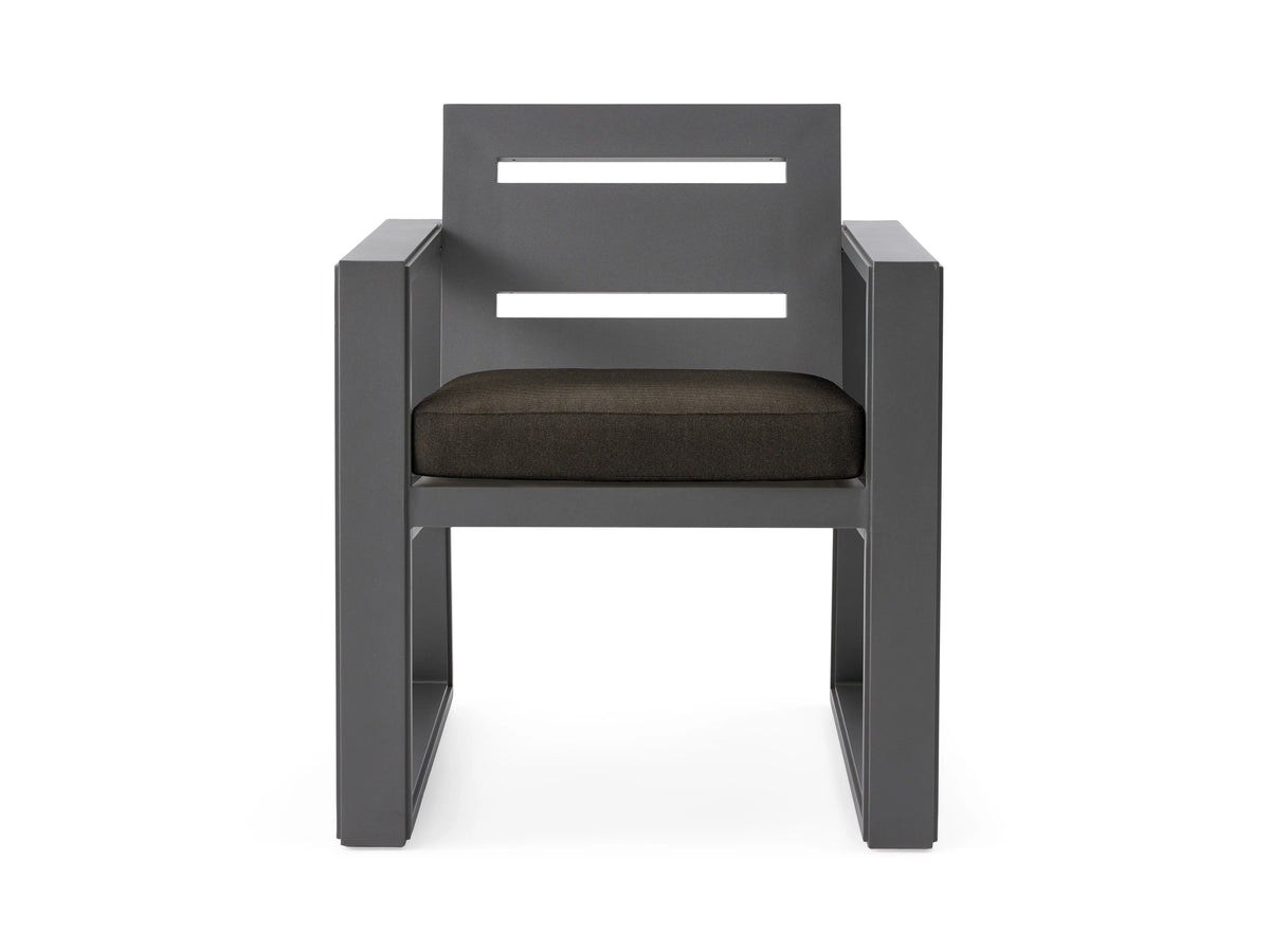 Canyon Outdoor Aluminum Dining Arm Chair