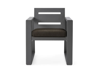 Canyon Outdoor Aluminum Dining Arm Chair