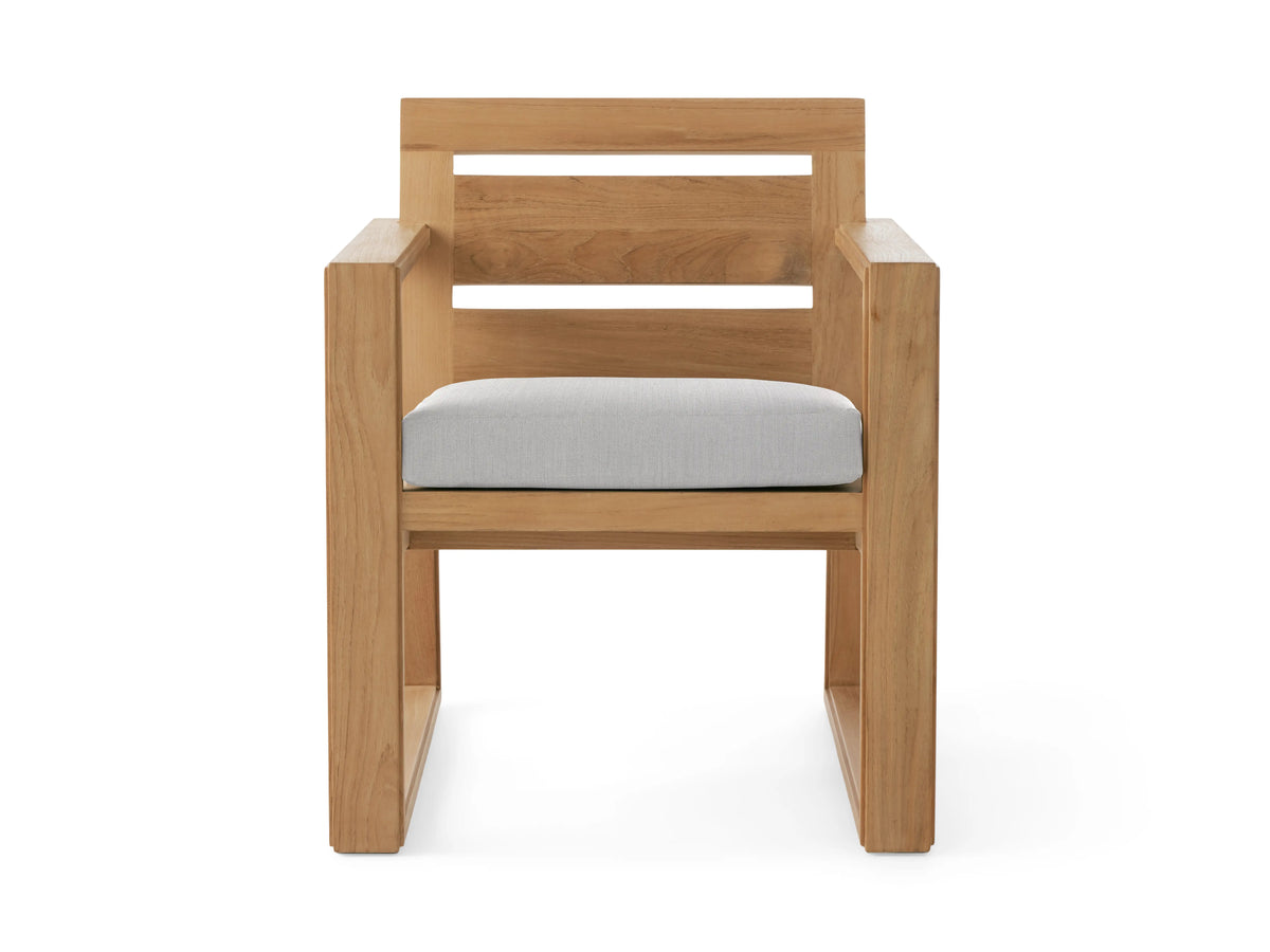 Canyon Outdoor Teak Dining Arm Chair