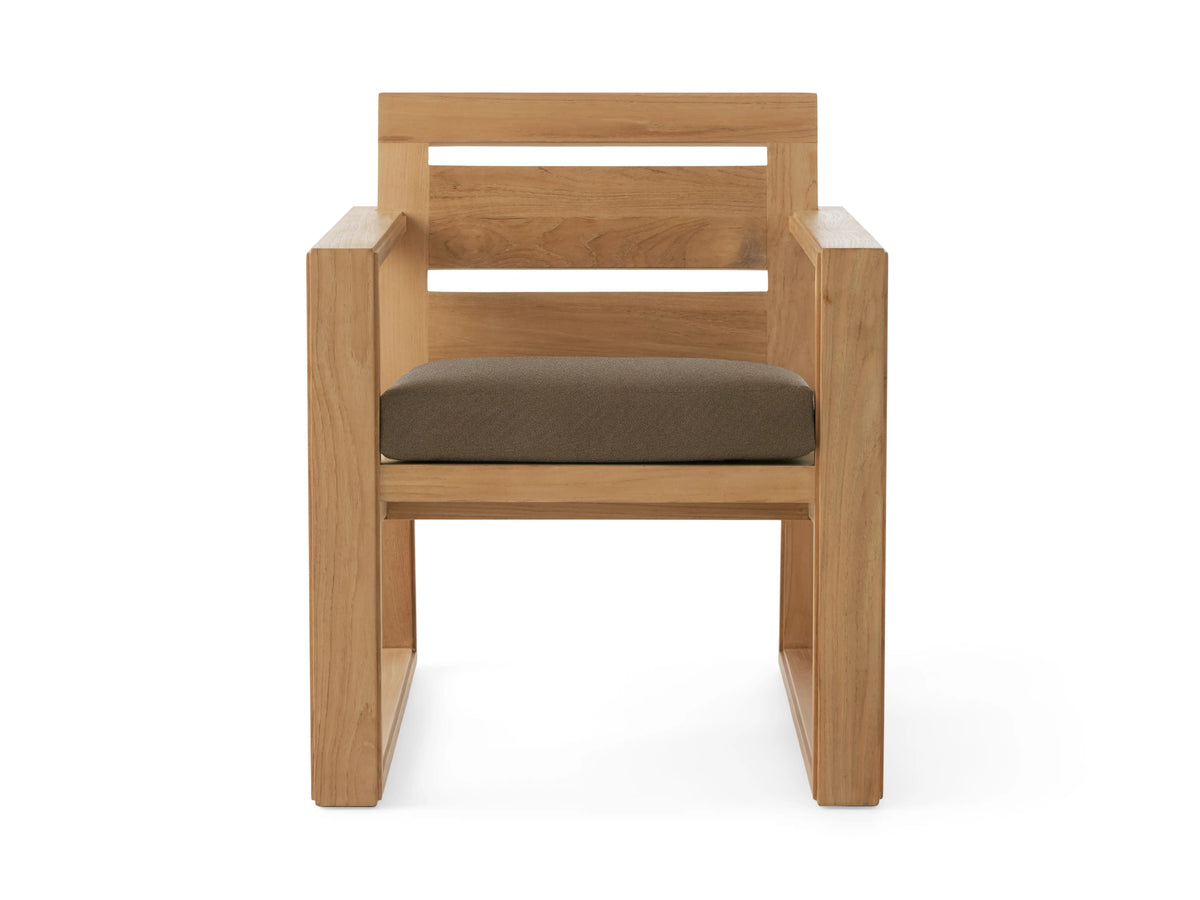 Canyon Outdoor Teak Dining Arm Chair