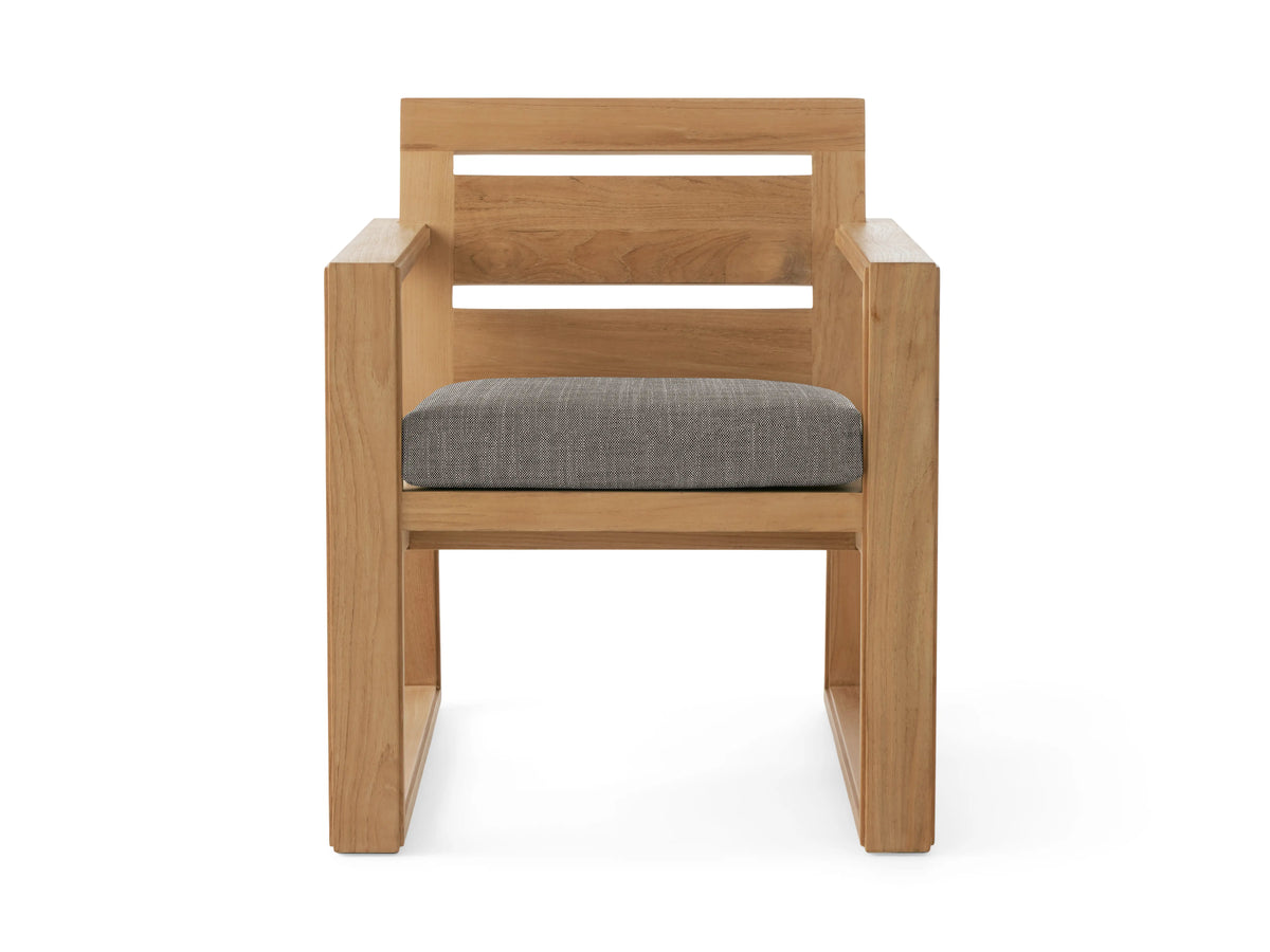 Canyon Outdoor Teak Dining Arm Chair