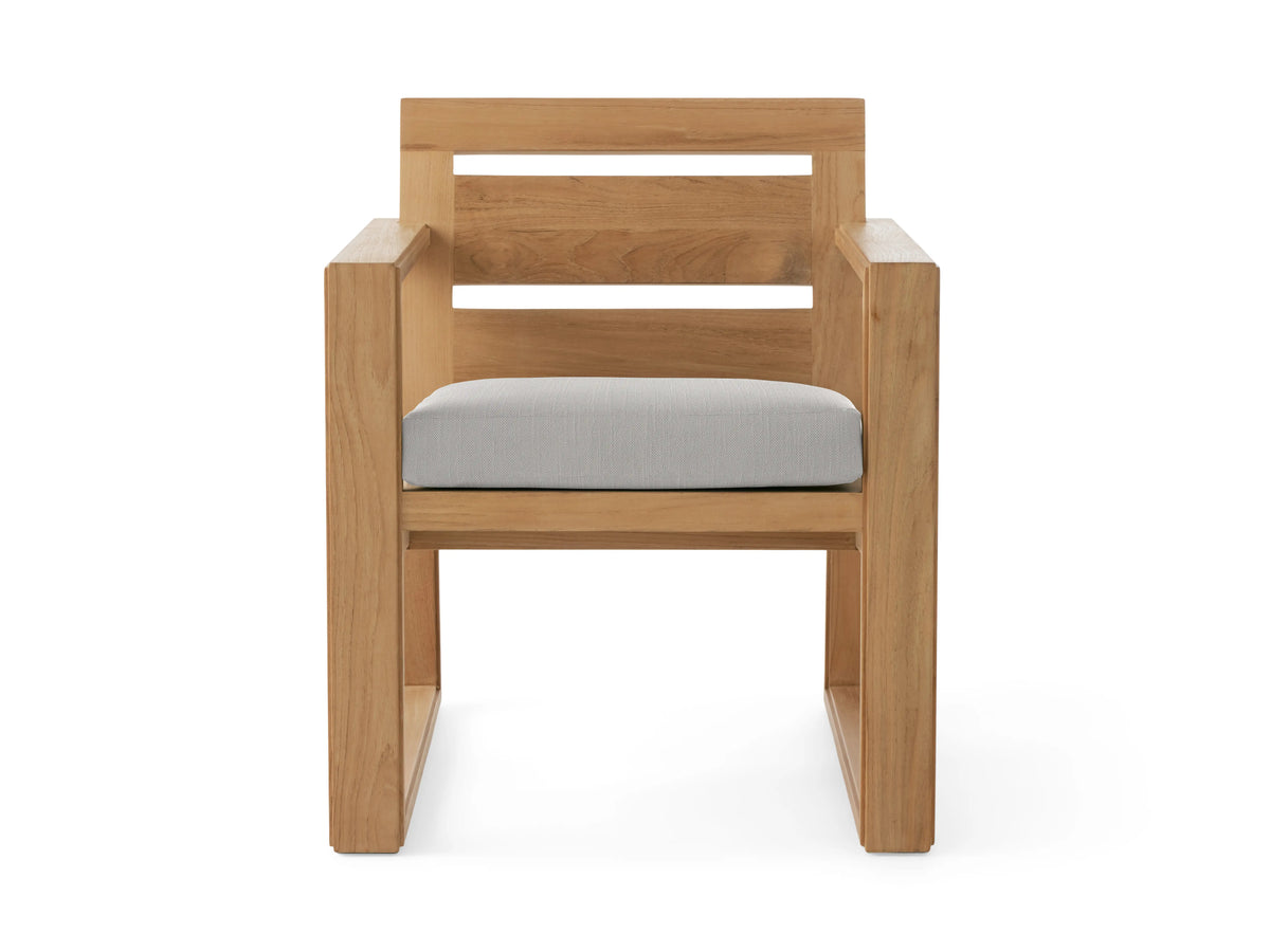 Canyon Outdoor Teak Dining Arm Chair