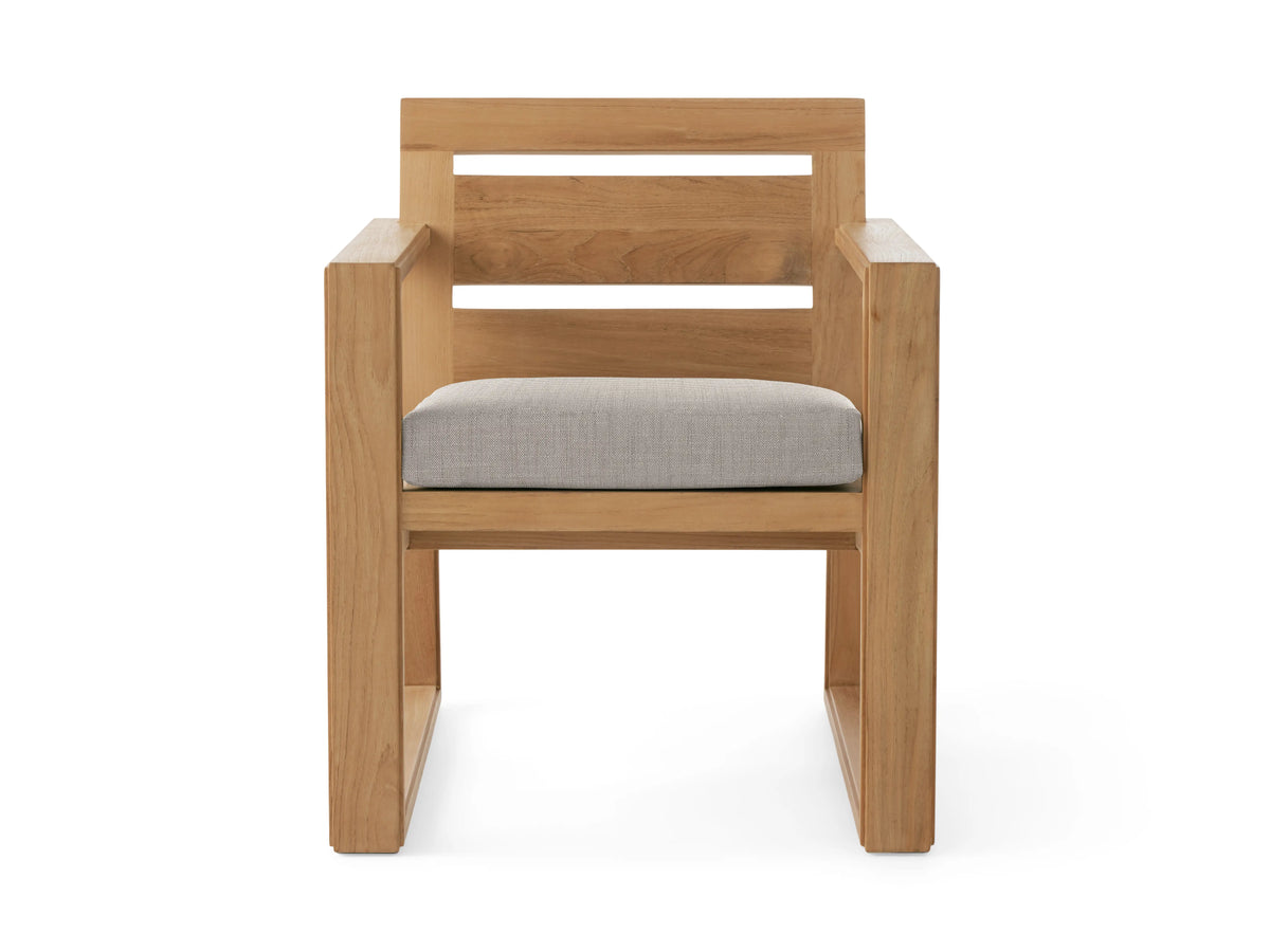 Canyon Outdoor Teak Dining Arm Chair