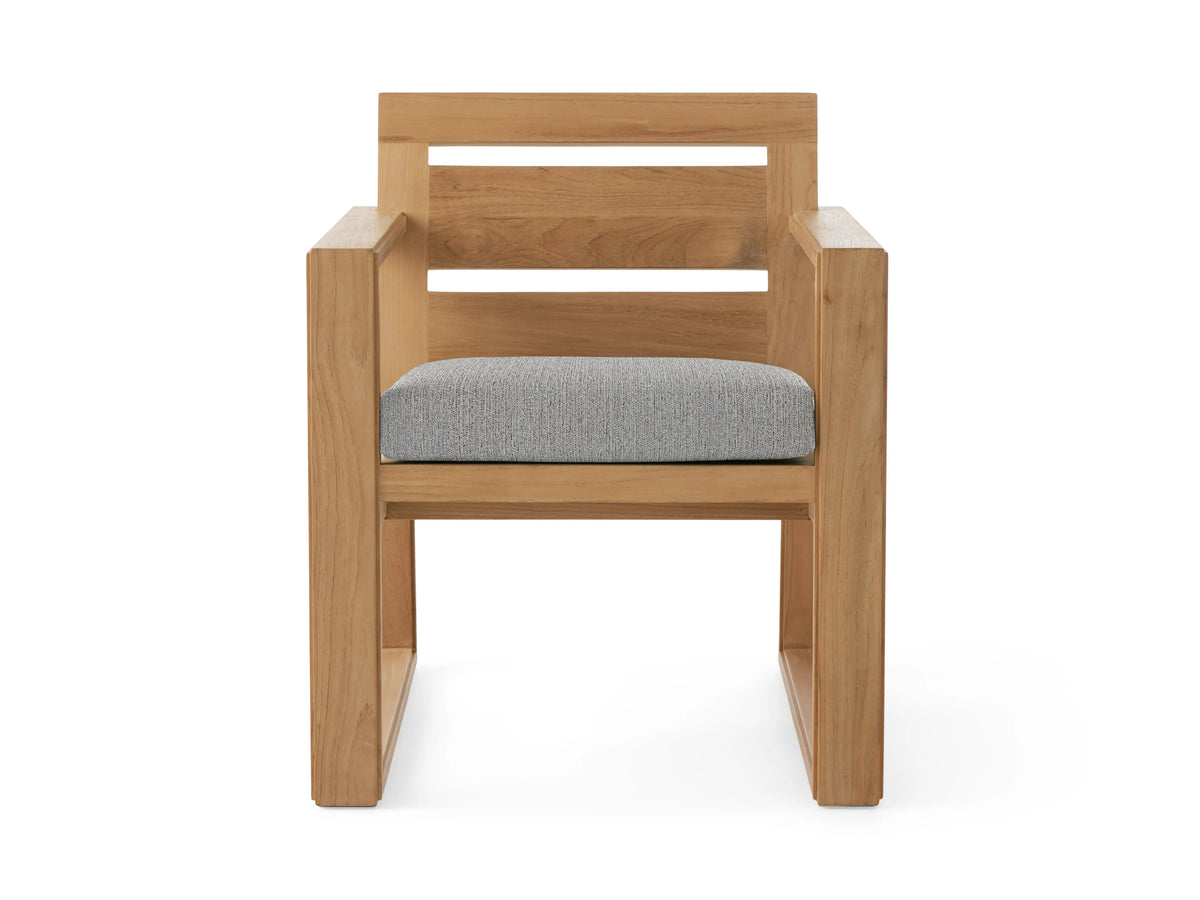 Canyon Outdoor Teak Dining Arm Chair