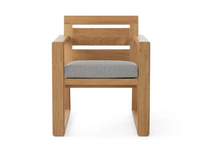 Canyon Outdoor Teak Dining Arm Chair