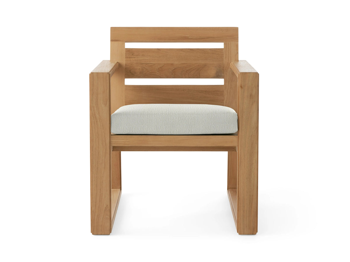 Canyon Outdoor Teak Dining Arm Chair