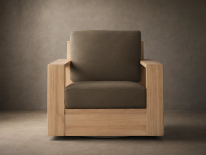 Canyon Outdoor Teak Swivel Chair