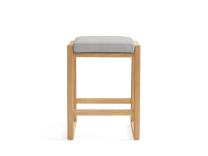 Canyon Outdoor Teak Backless Barstool