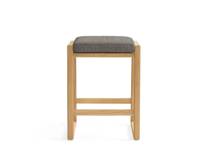 Canyon Outdoor Teak Backless Barstool