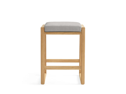 Canyon Outdoor Teak Backless Barstool