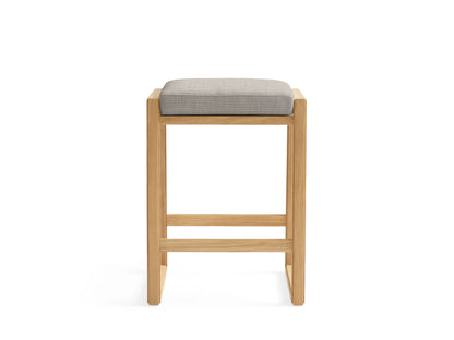 Canyon Outdoor Teak Backless Barstool