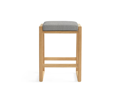 Canyon Outdoor Teak Backless Barstool