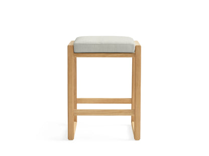 Canyon Outdoor Teak Backless Barstool