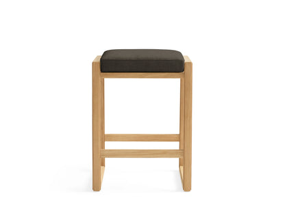 Canyon Outdoor Teak Backless Barstool