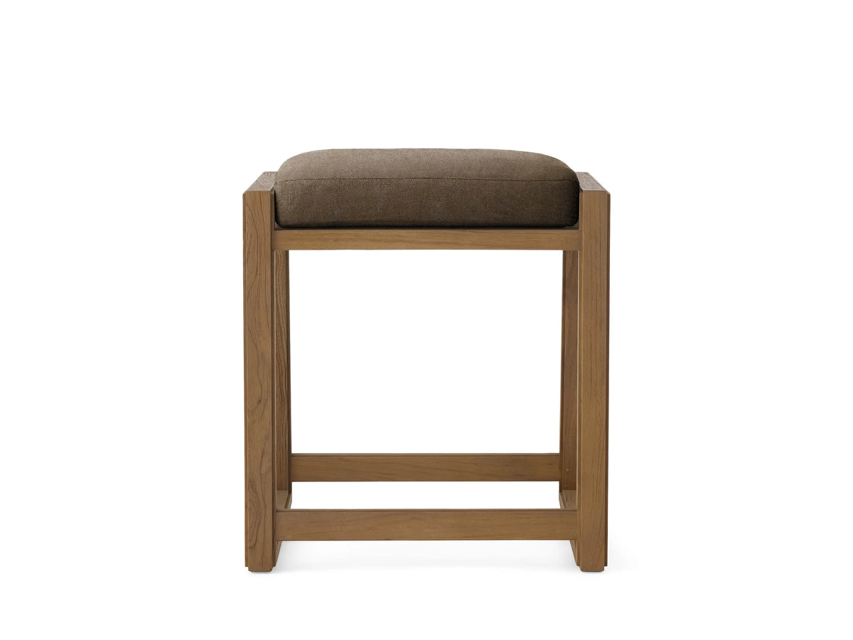 Canyon Outdoor Teak Backless Counter Stool