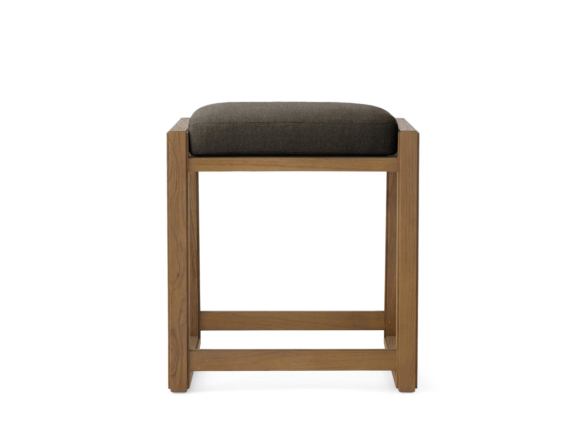 Canyon Outdoor Teak Backless Counter Stool