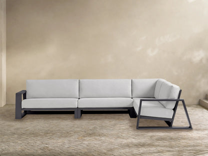 Canyon Outdoor Aluminum Three-Piece Sectional