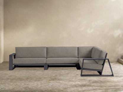 Canyon Outdoor Aluminum Three-Piece Sectional