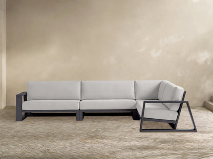 Canyon Outdoor Aluminum Three-Piece Sectional