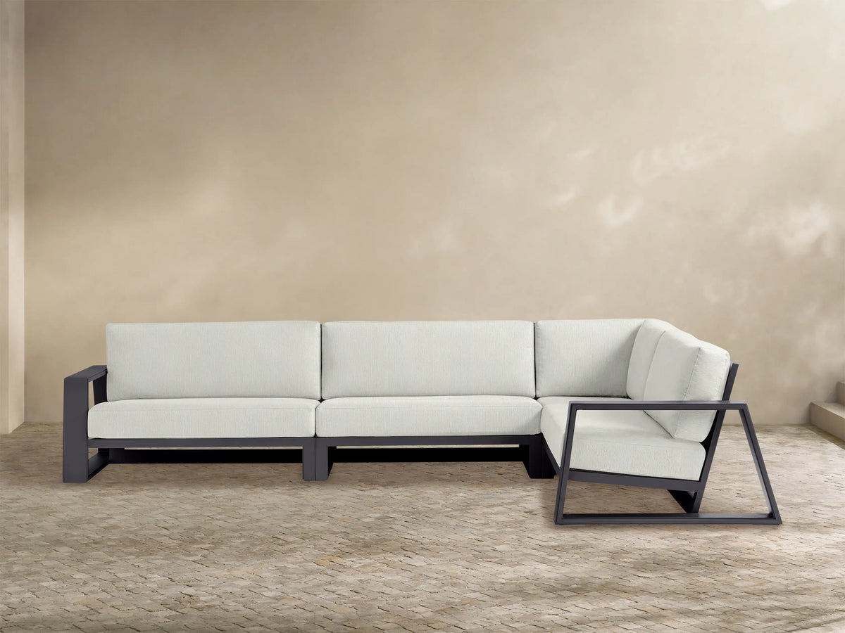 Canyon Outdoor Aluminum Three-Piece Sectional