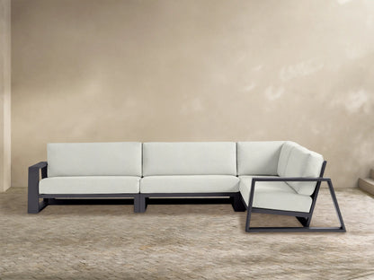 Canyon Outdoor Aluminum Three-Piece Sectional