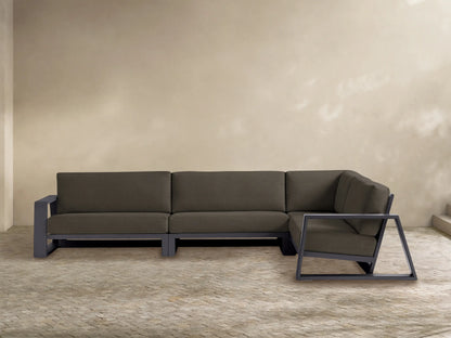 Canyon Outdoor Aluminum Three-Piece Sectional