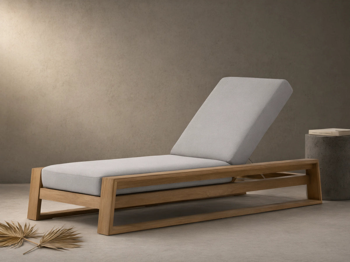 Canyon Outdoor Teak Chaise