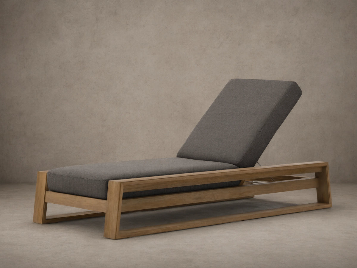 Canyon Outdoor Teak Chaise