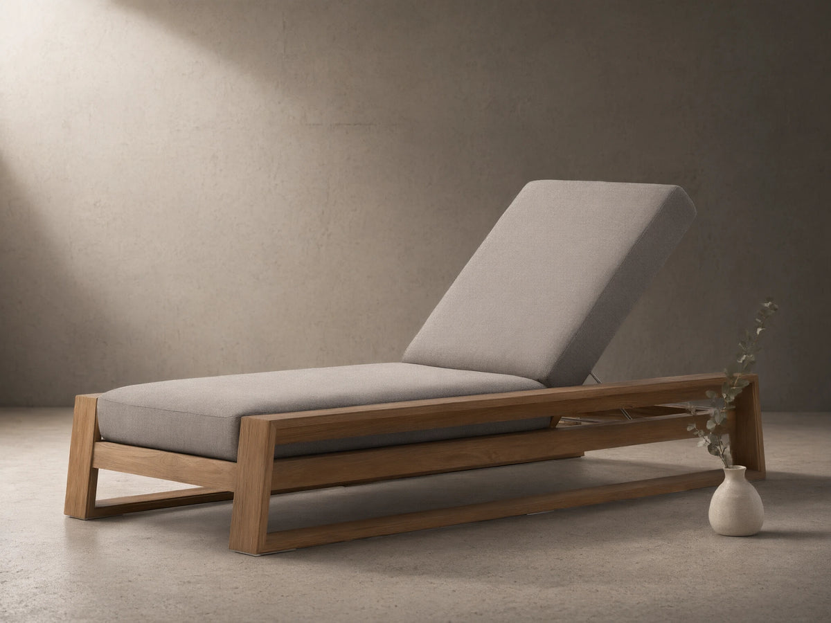 Canyon Outdoor Teak Chaise