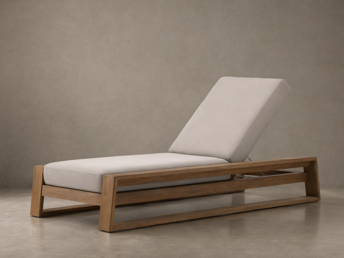 Canyon Outdoor Teak Chaise
