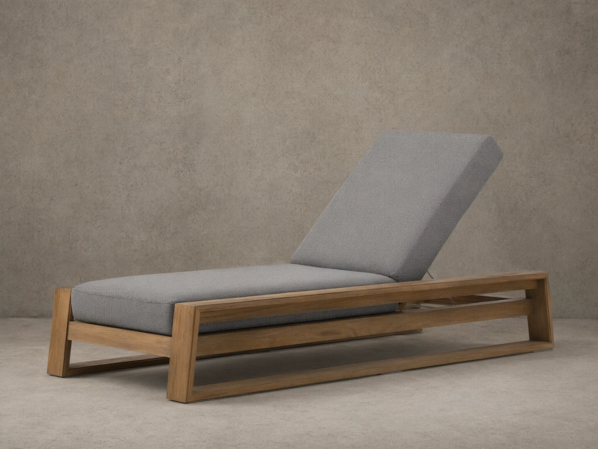 Canyon Outdoor Teak Chaise