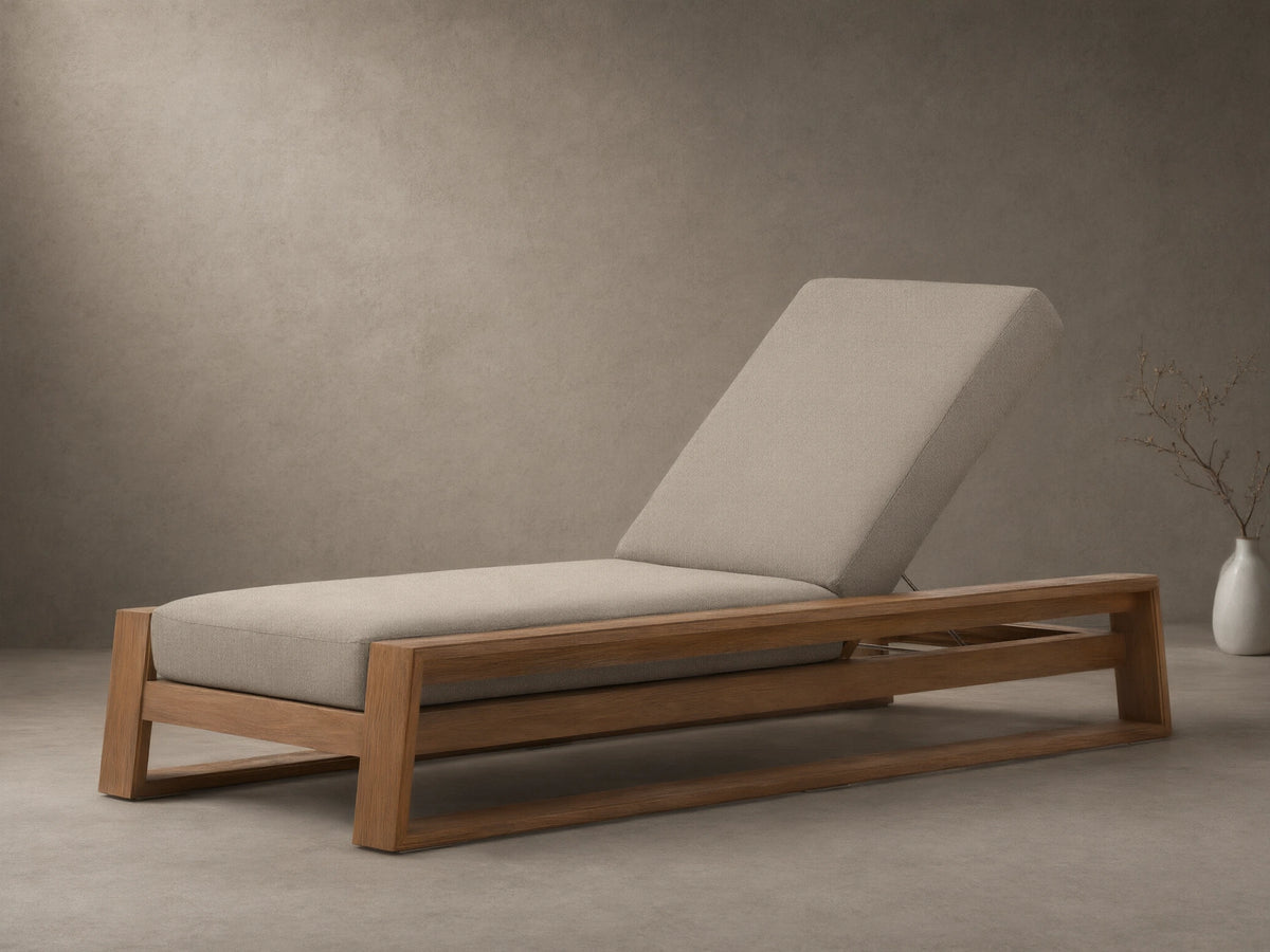 Canyon Outdoor Teak Chaise