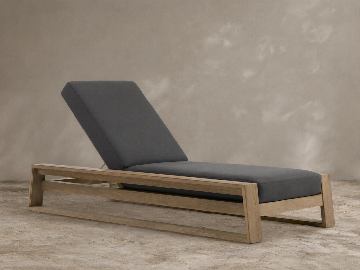 Canyon Outdoor Teak Chaise