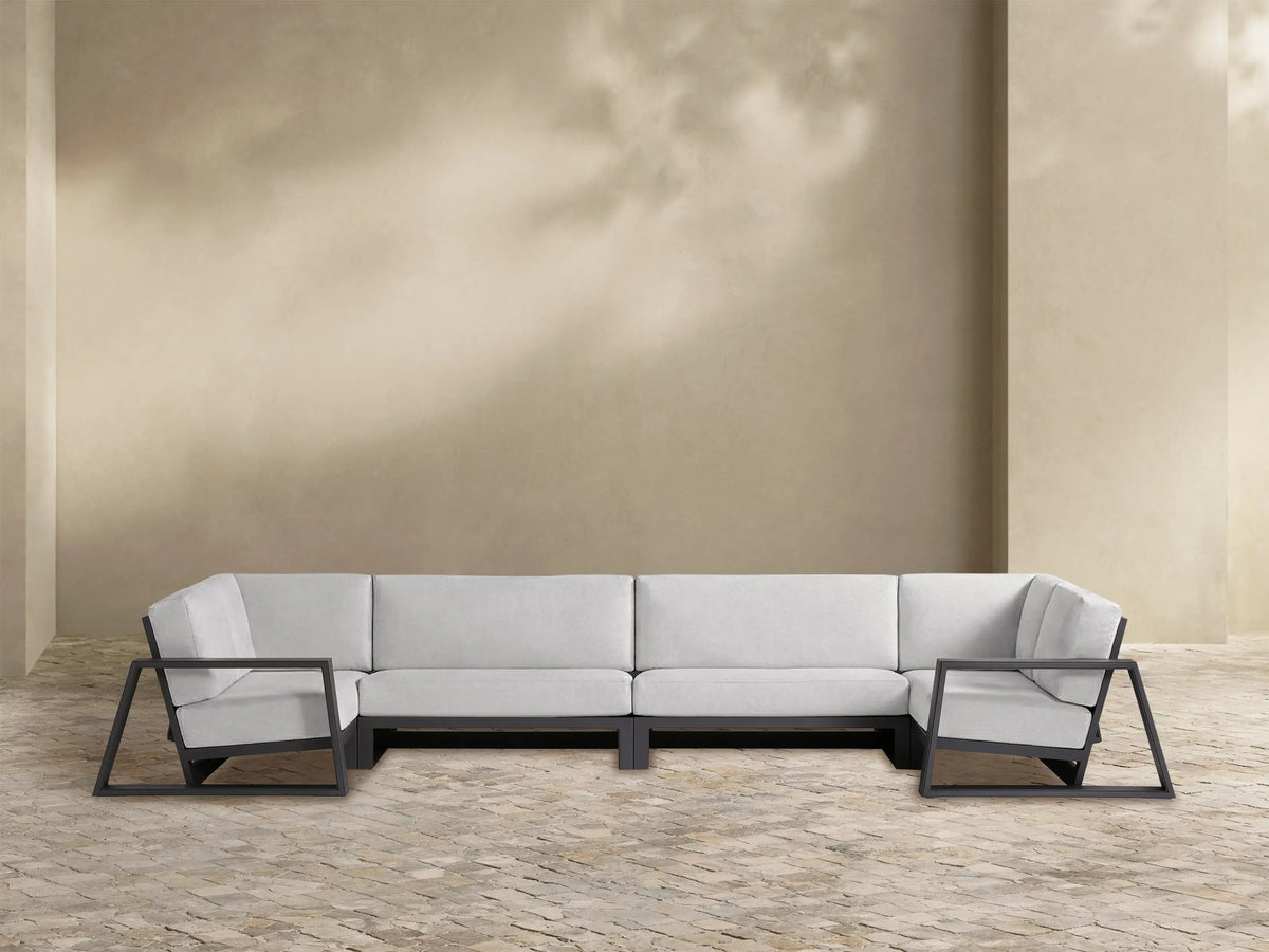 Canyon Outdoor Aluminum Four-Piece Sectional