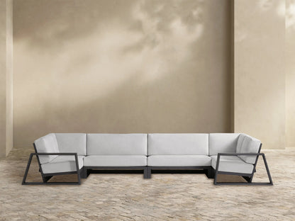 Canyon Outdoor Aluminum Four-Piece Sectional
