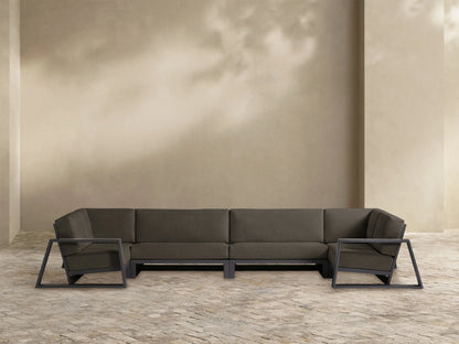 Canyon Outdoor Aluminum Four-Piece Sectional